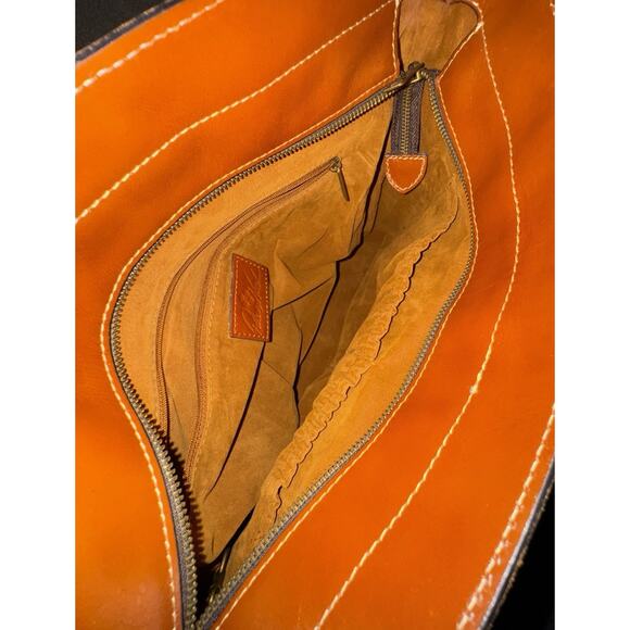 Patricia Nash Bolsena Florence Brown Tooled Leather Tote ZipTop Shoulder Bag - Picture 13 of 14